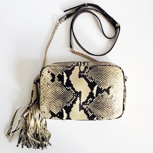 Jimmy Choo Athini Camera Bag Python-Effect